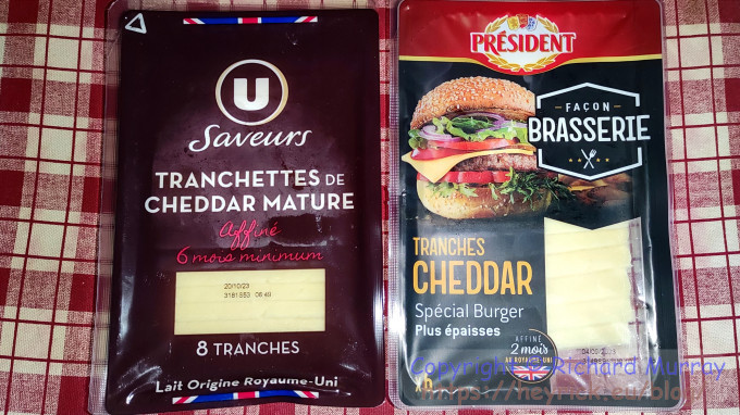 Sliced cheddars