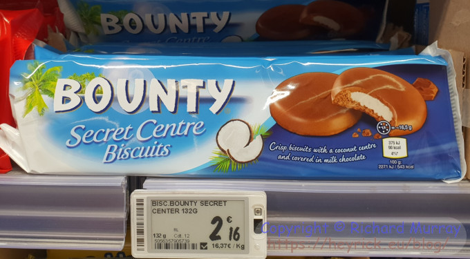 Bounty biscuits
