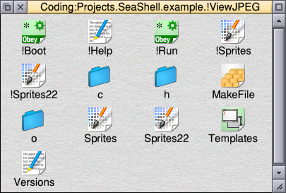 The created app shell