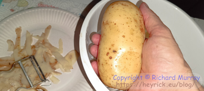 Finally a decent sized potato!