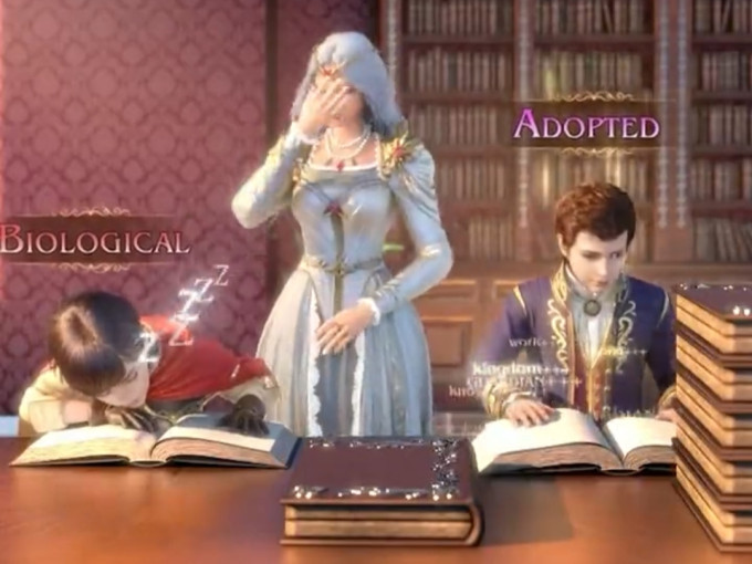 A screenshot from an advert for a game