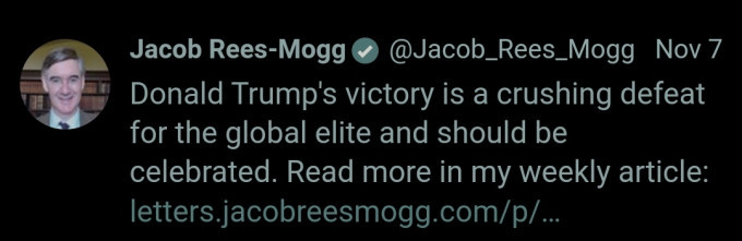 Rees-Mogg's idiotic tweet