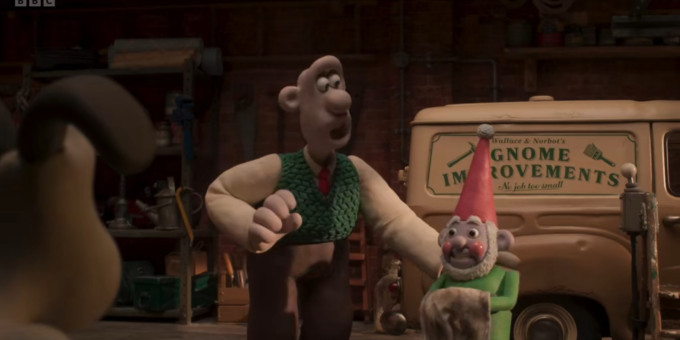 A screenshot from Wallace and Gromit: Vengeance Most Fowl.