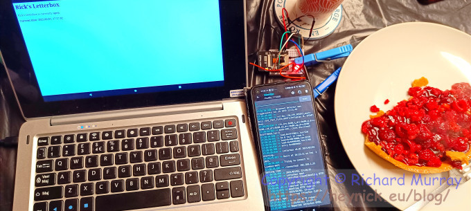 Testing an ESP32 device, using Android devices.