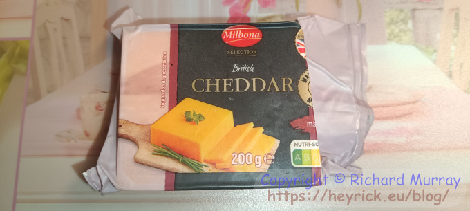 Lidl Milbona cheddar