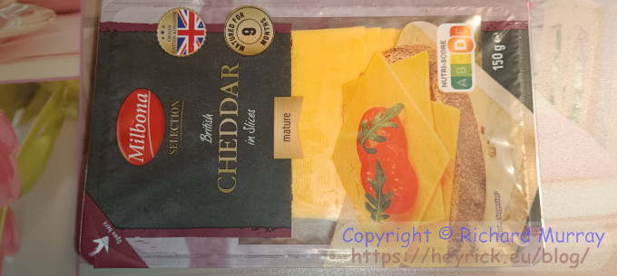 Lidl Milbona cheddar slices