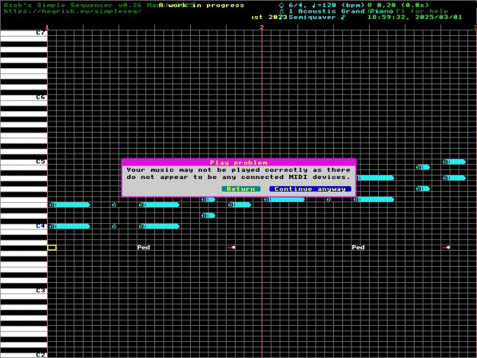 SimpleSeq in SVGA mode