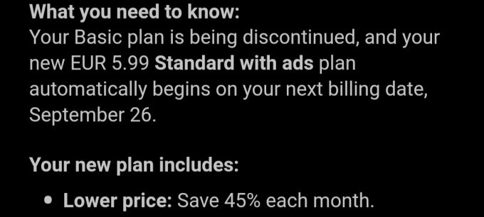 Standard with ads