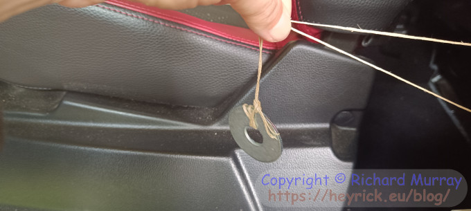 A piece of string to open the boot