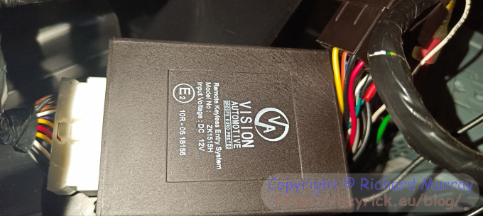 The central lock controller box