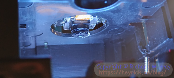 The camera module looking down