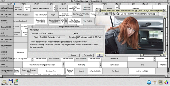 My programme guide software for Freesat