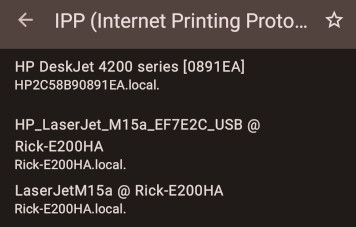 IPP printers showing in the Service Browser