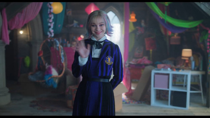 Screenshot of Enid from Wednesday season 2