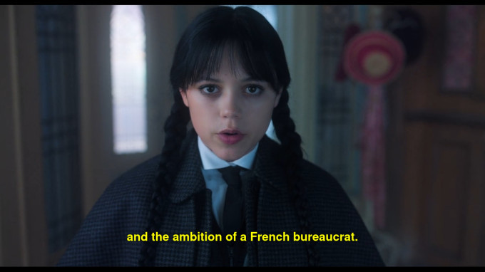 Screenshot of Wednesday from Wednesday season 2