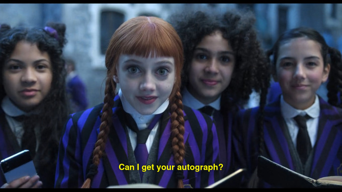 A screenshot from Wednesday.