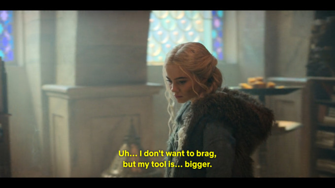 A screenshot from The Witcher.