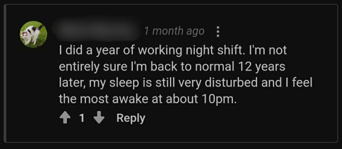 A comment that I made