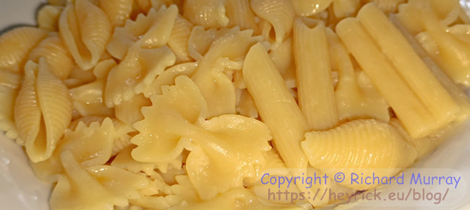 A photo of a bowl of pasta.