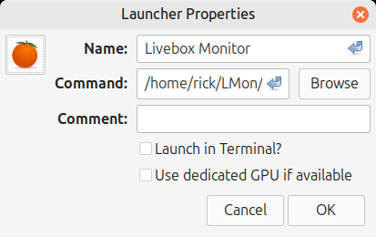 Setting up a clickable shortcut.