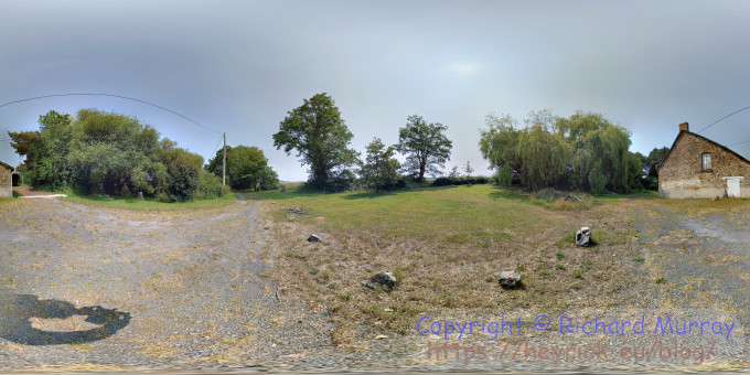 The completed photo sphere image.