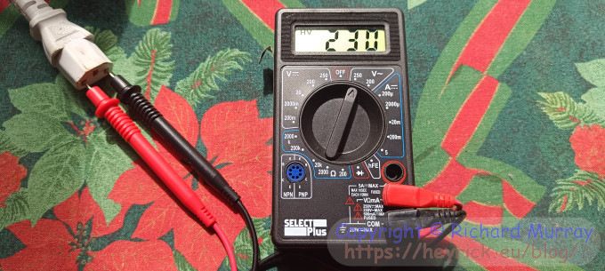 A cheap modern multimeter.