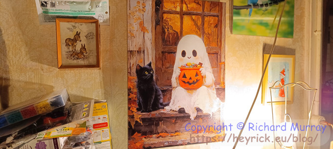 Cute ghost picture on my wall