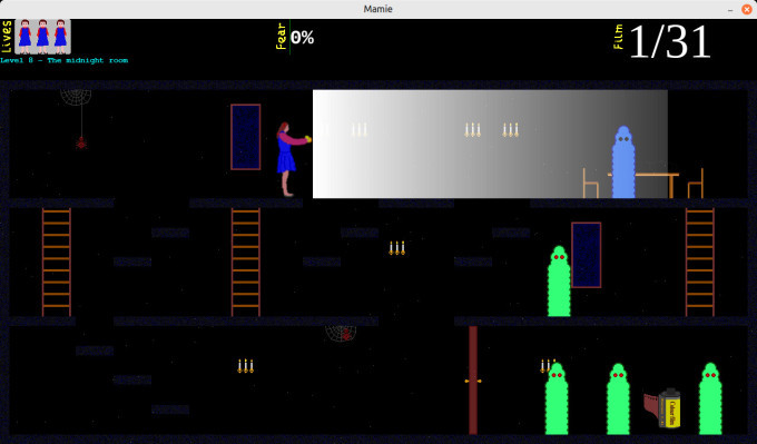 My game running in a window in Linux.