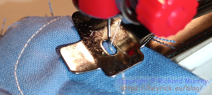 The machine set up and tested.