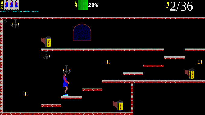 Bashed on the bonce by a chandelier.