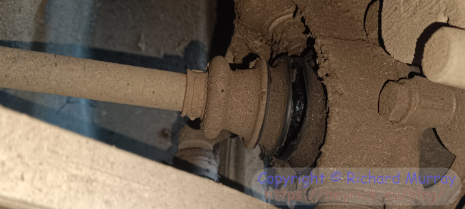 A part of the car that doesn't look good.