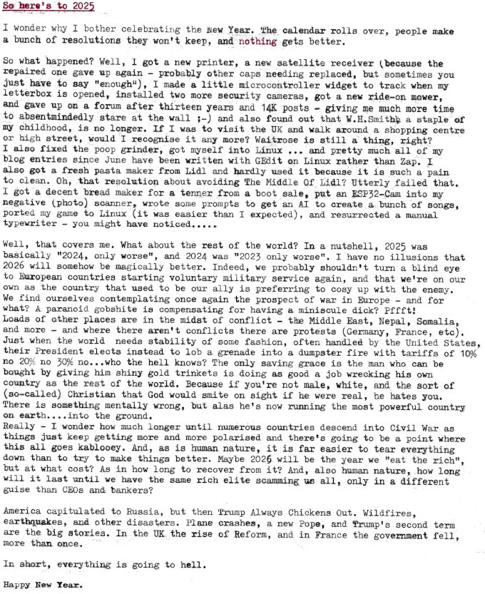 A typed recap of 2025.