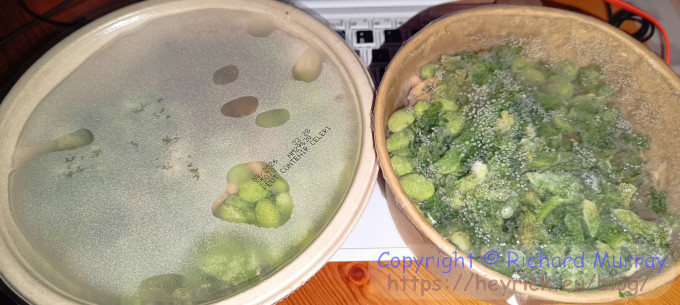 The old and the new under the wrapping.