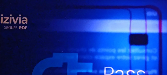 Looking through the card.