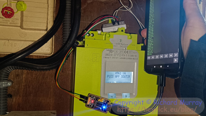 The interface in use.