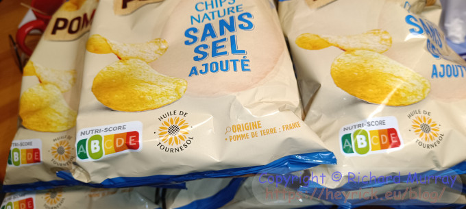 Lots of unsalted crisps.