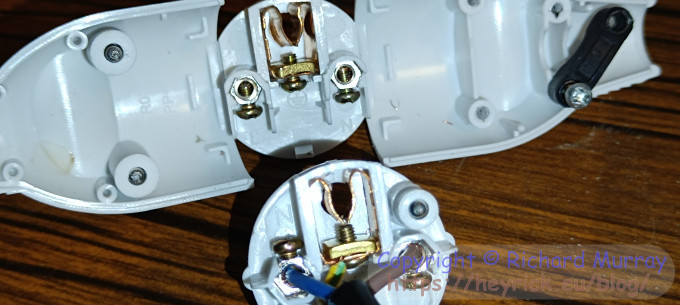 Two sorts of plug, seen as inside.