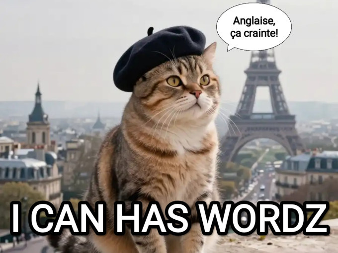 An AI generated cat turned into a meme by Rick