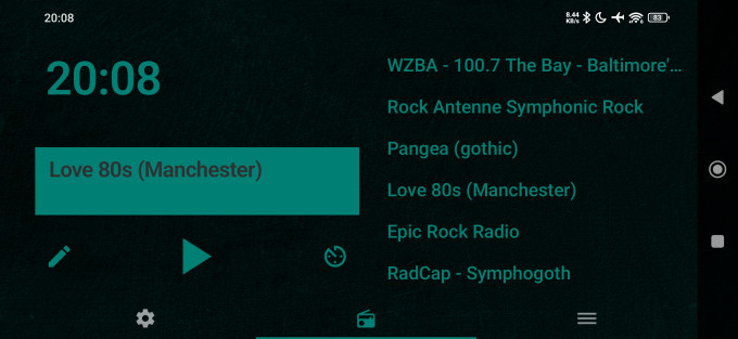 A streaming radio app