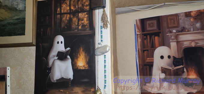 My frame-fit canvas hanging on the wall.