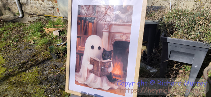 My ghost picture, framed.