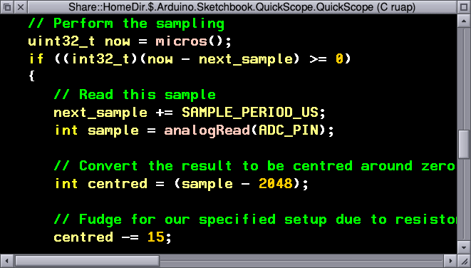 Code the way that I'm used to code looking.