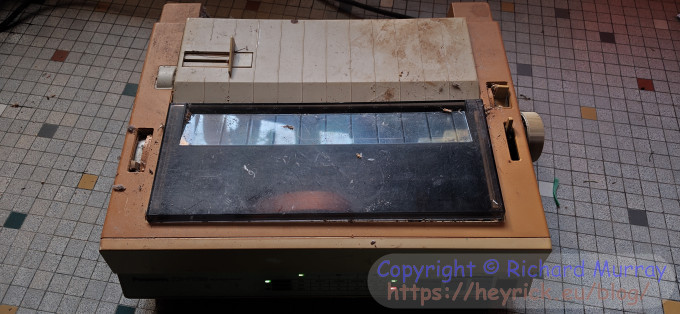 A manky old printer.