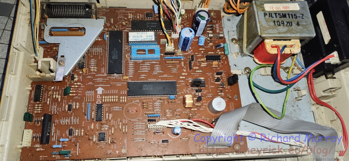 The printer circuit board.