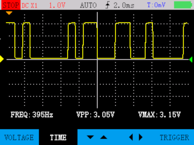 The decoded serial data.