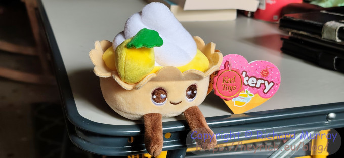 A cute stuffed lemon meringue tart.