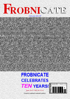 Front cover design, issue 25, showing an auto-stereogram.
