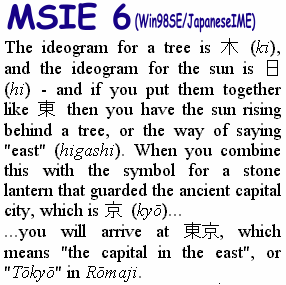 MSIE example.