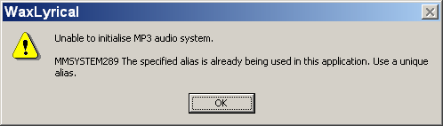 Click for information on this error
