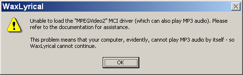 Click for information on this error